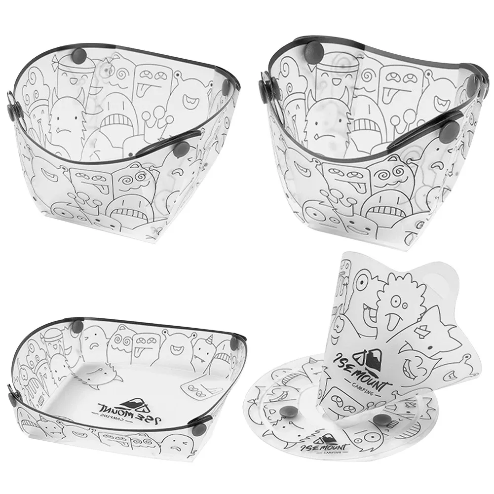 Camping Cooking Dishes - PP faltbares Geschirr, tragbares Camp-Besteck-Set, Schüssel/Tasse/Teller/Kaffee-Tropffilter,