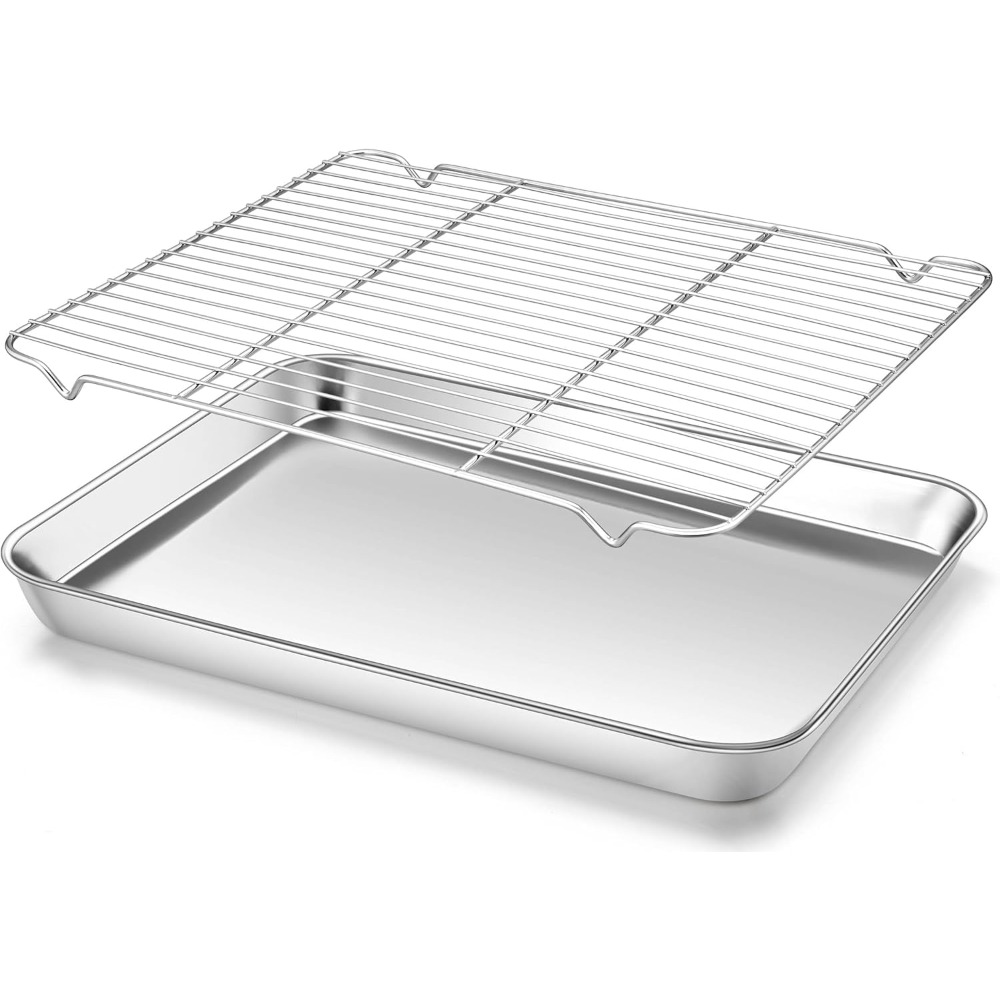 Camping Cooking Dishes - Multifunktions-Backform mit Drahtgestell, Edelstahl, Grill- und