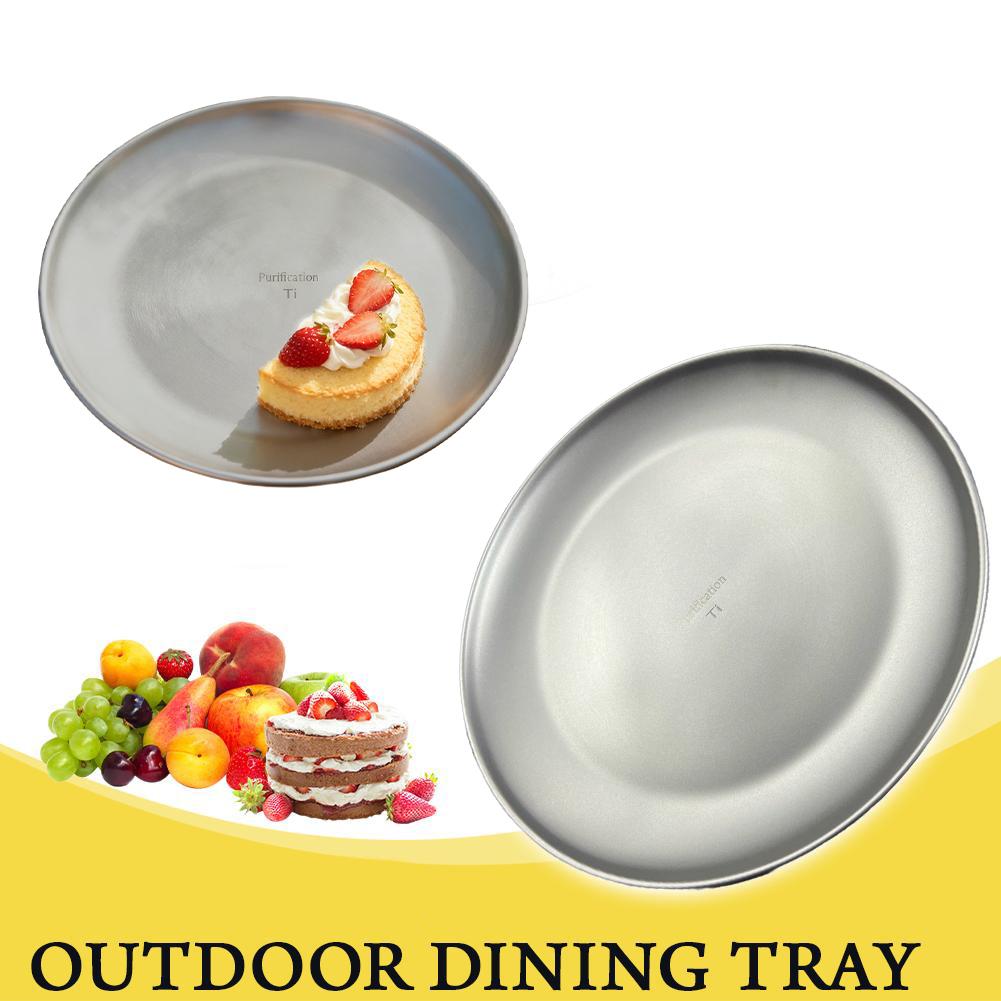 Camping Cooking Dishes - 1/2 Stück Titan Outdoor Camping-Teller Ultraleicht