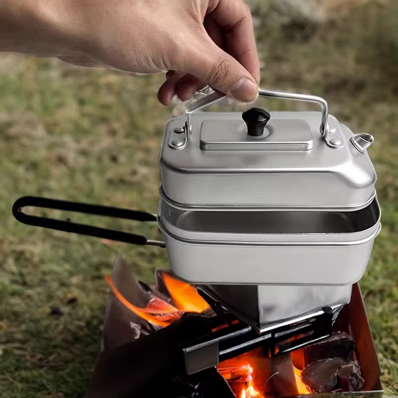 Camping Cooking Pack - Ultraleichte tragbare Picknick Camping Touristen kessel