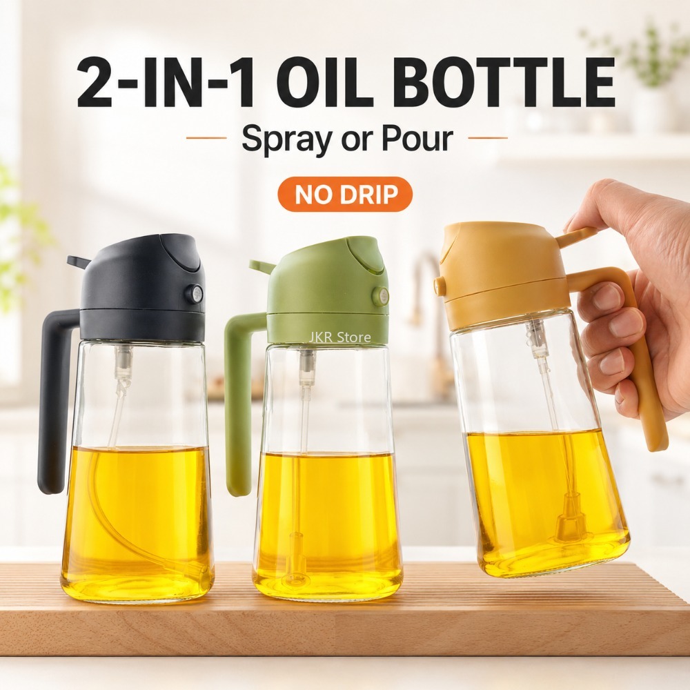 Camping Cooking Bbq - 2-in-1 Olivenöl-Sprühflasche mit großem Fassungsvermögen, Sprüh-