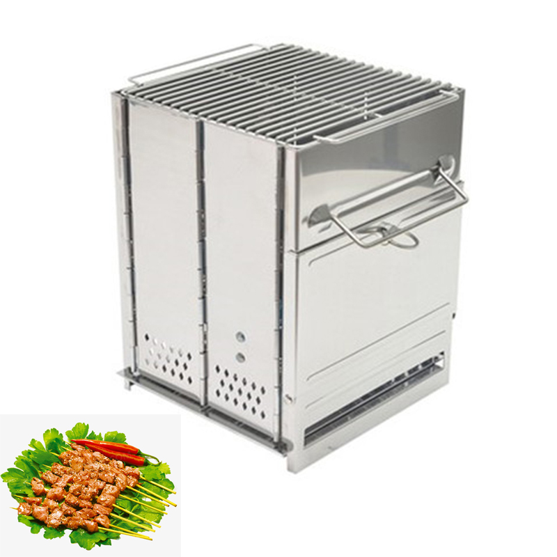 Camping Cooking Accessories - Holzofen für Outdoor-Camping, Zerlegbarer Tragbarer Picknick-Ofen,