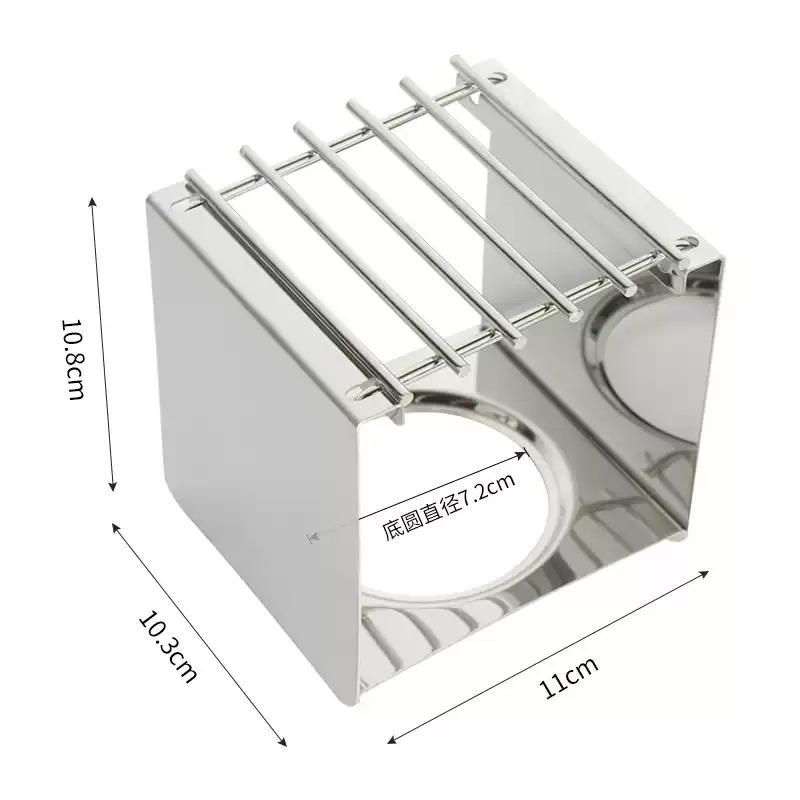 Camping Cooking Accessories - Quadratischer Kaffeekocherständer aus Edelstahl, stabiler Topfständer