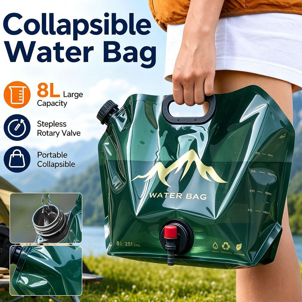 Camping Cooking Bag - Outdoor-Wasserbeutel mit großem Fassungsvermögen, 8 l,