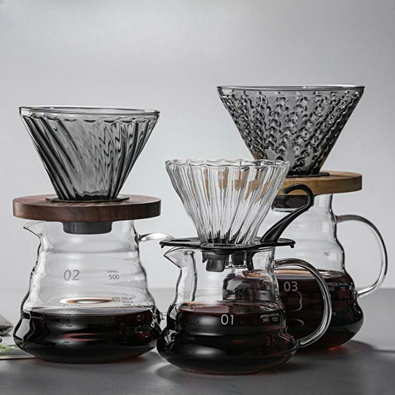 Camping Cooking Accessories - Übergießen Sie Kaffeemaschinen-Set mit hoher Hitze