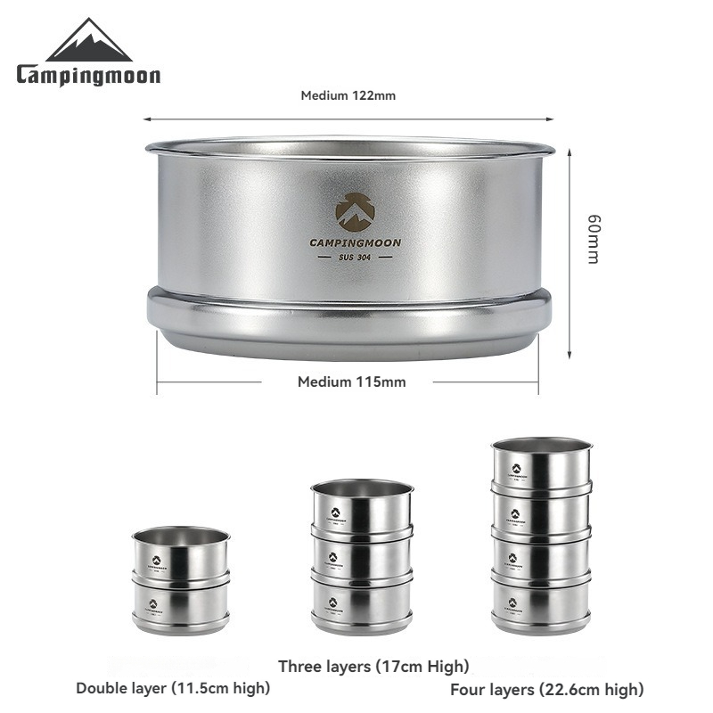 Camping Cooking Dishes - CAMPINGMOON Portatle Outdoor Camping und Picknick
