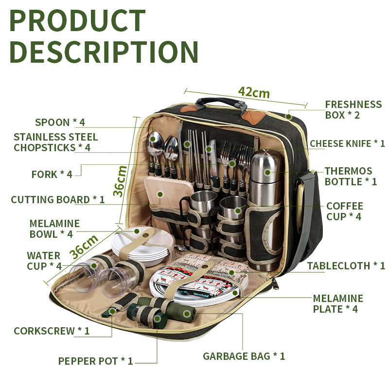 Tragbares Luxus-Camping-Pickni – Camping Cooking Dishes Bewertung und Preis
