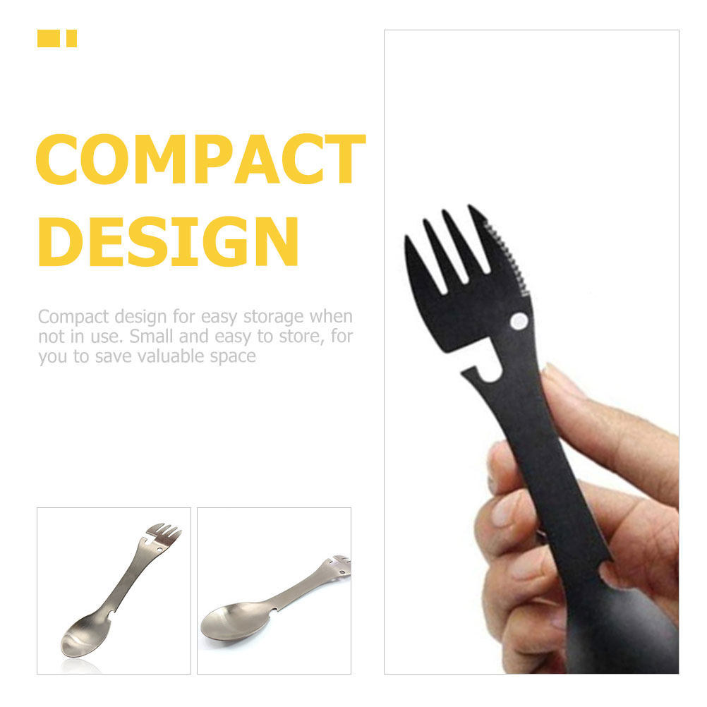 4-teiliges Edelstahl-Besteckse – Camp Spork Set Bewertung und Preis