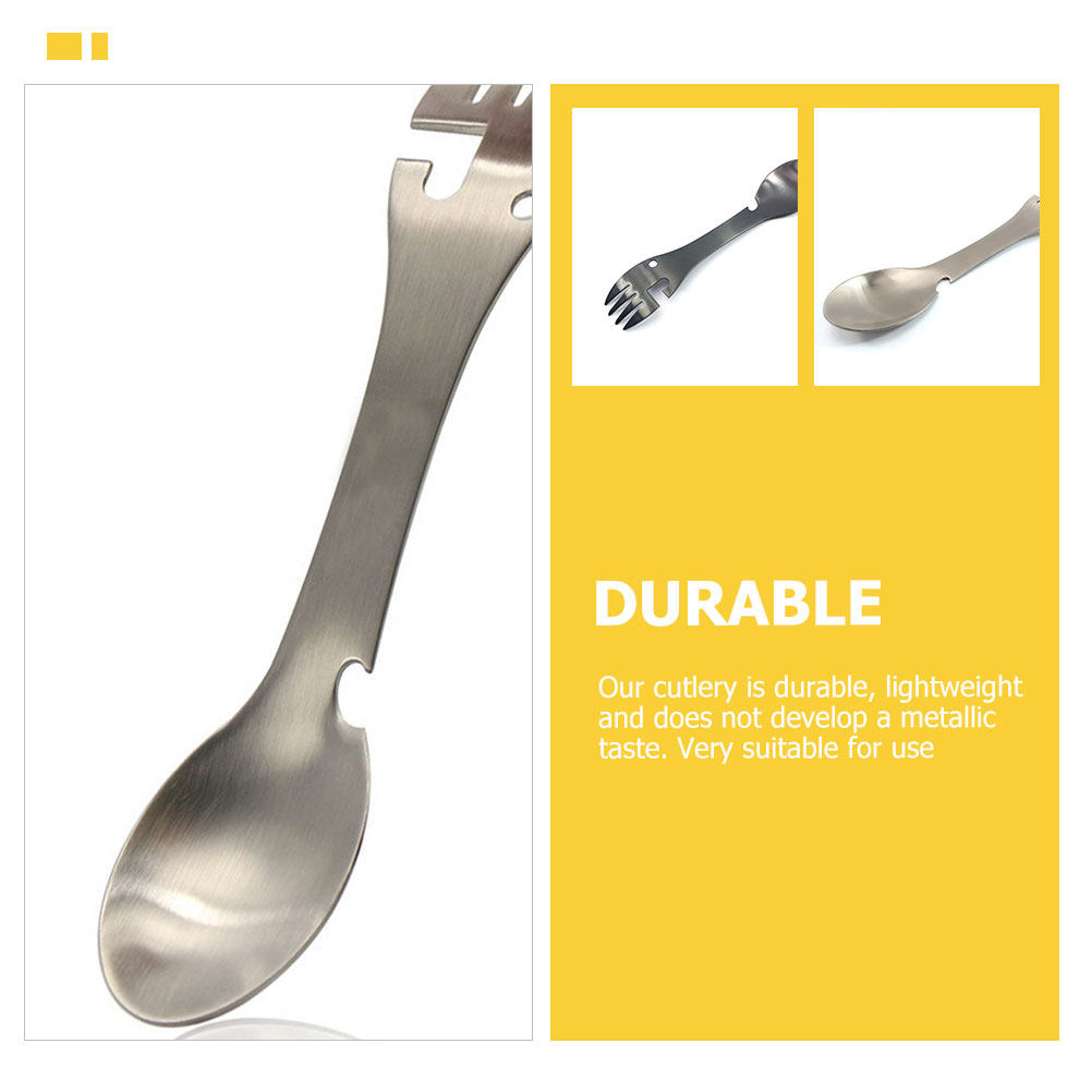 4-teiliges Edelstahl-Besteckse – Camp Spork Set Bewertung und Preis