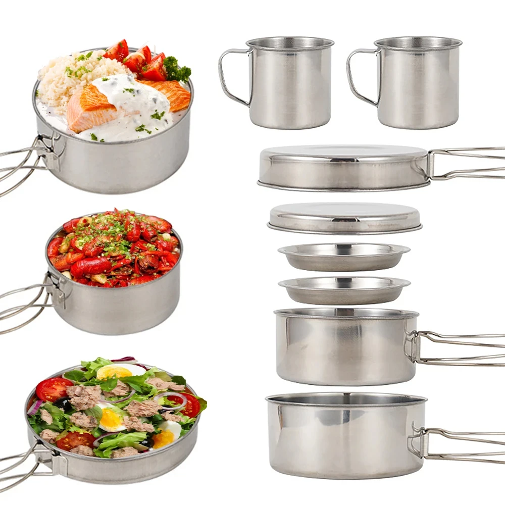 8 teile/satz Camping Kochgesch – Camping Cooking Pack Bewertung und Preis