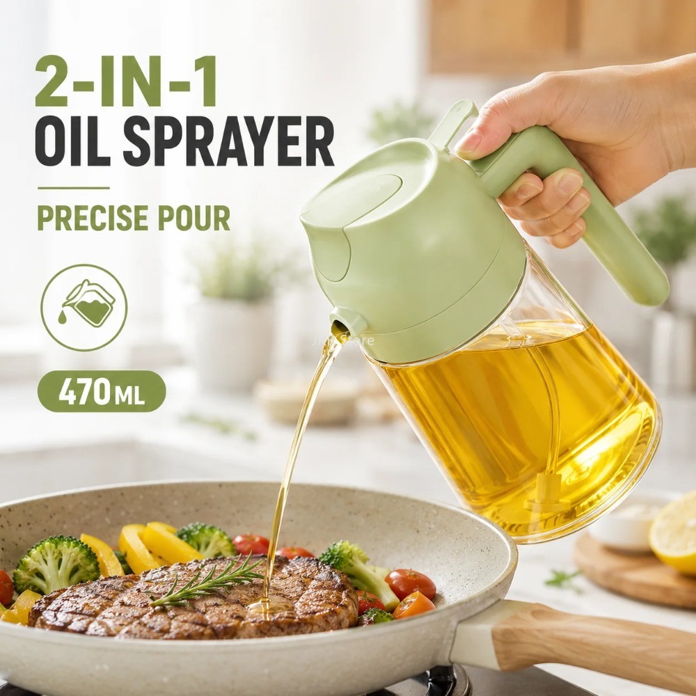 2-in-1 Olivenöl-Sprühflasche m – Camping Cooking Bbq Bewertung und Preis