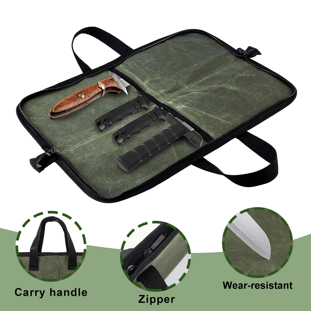 Gewachste Leinwand-Messerrolle – Camping Cooking Pack Bewertung und Preis