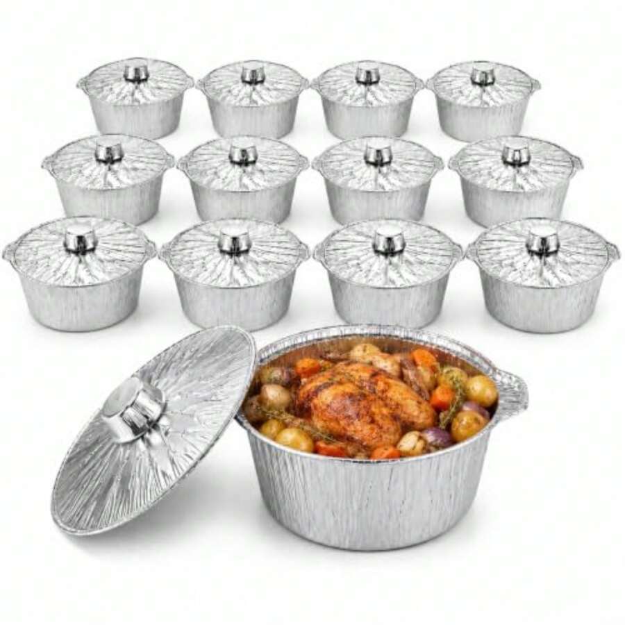 12er-Pack Einweg-Topf mit Deck – Camping Cooking Pack Bewertung und Preis