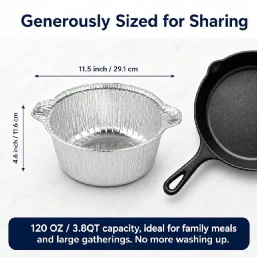 12er-Pack Einweg-Topf mit Deck – Camping Cooking Pack Bewertung und Preis