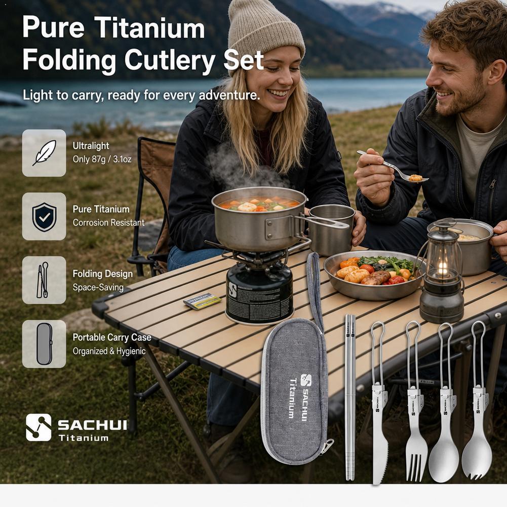 Titan-Camping-Besteckset, falt – Camp Spork Set Bewertung und Preis