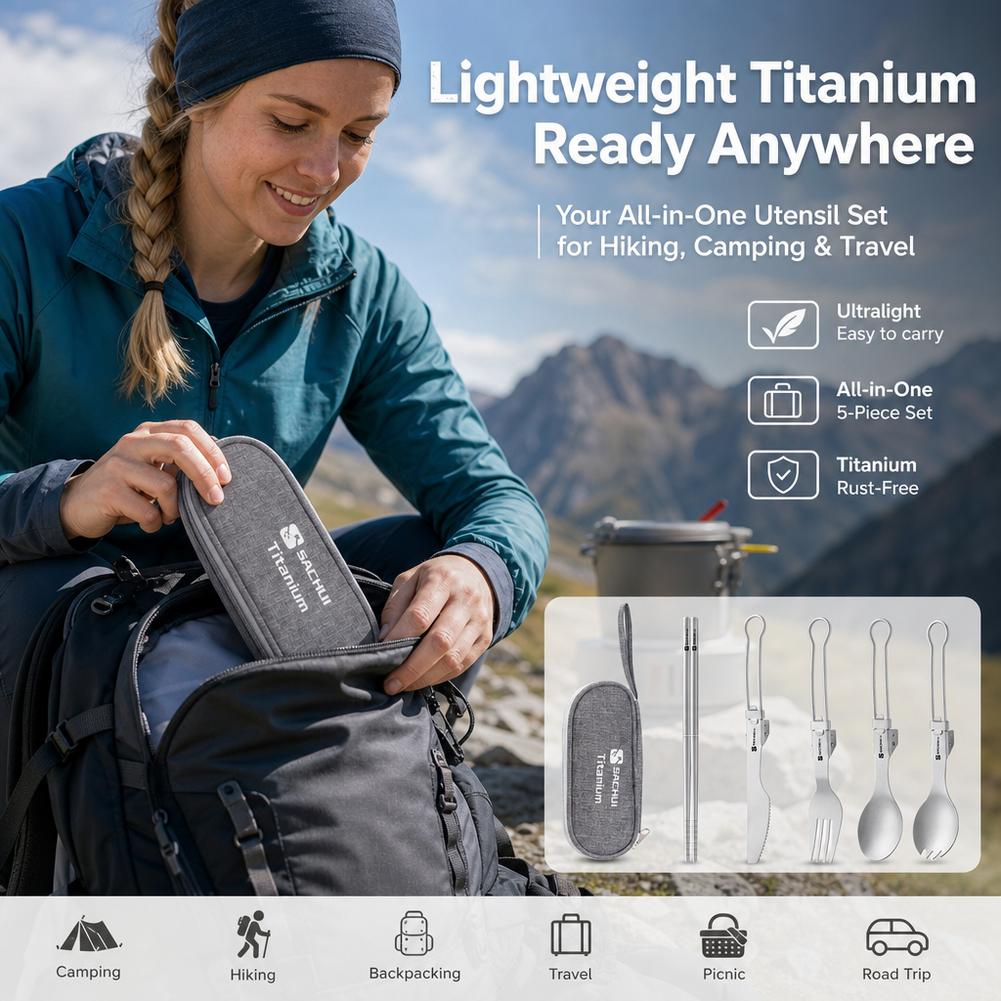 Titan-Camping-Besteckset, falt – Camp Spork Set Bewertung und Preis