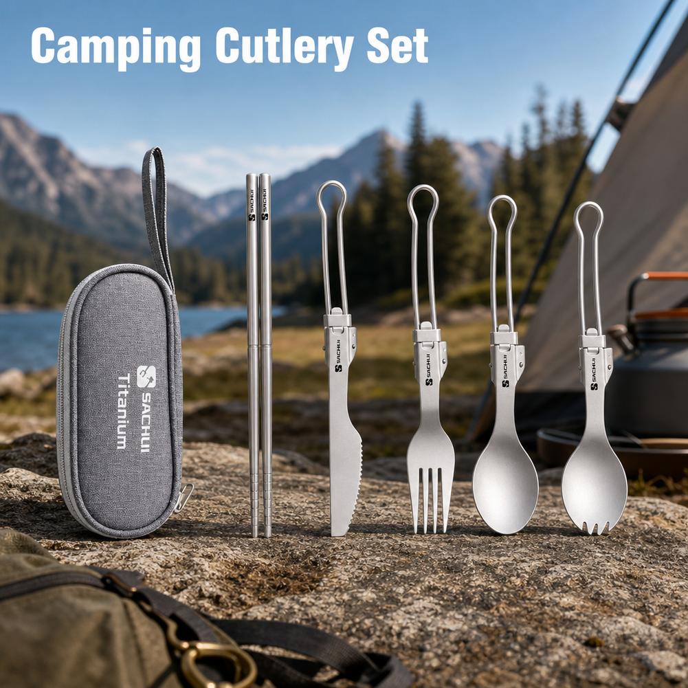 Titan-Camping-Besteckset, falt – Camp Spork Set Bewertung und Preis